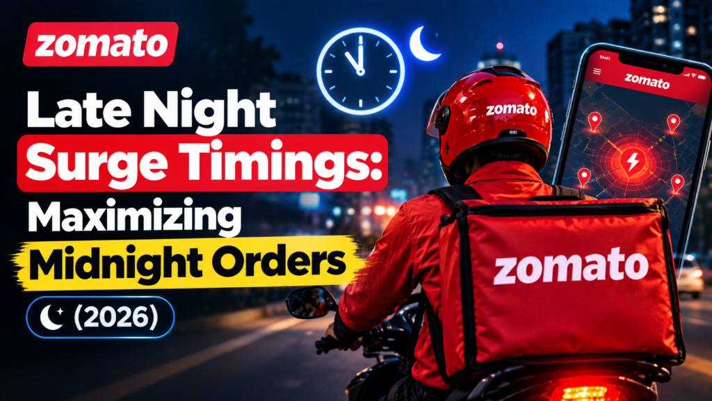 Zomato Delivery Partner Late Night Surge Timings
