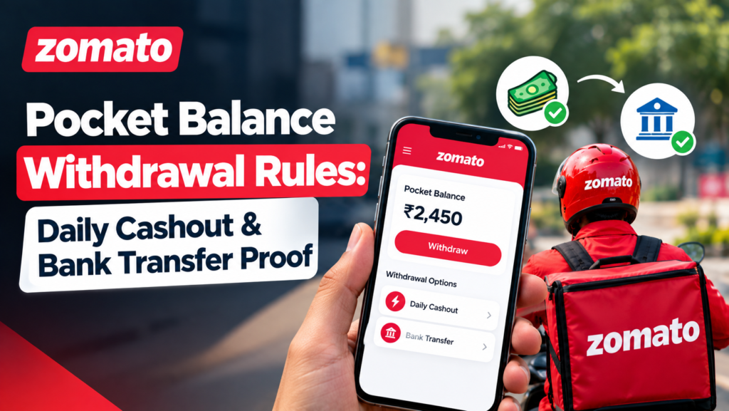Zomato Pocket Balance Withdrawal Rules