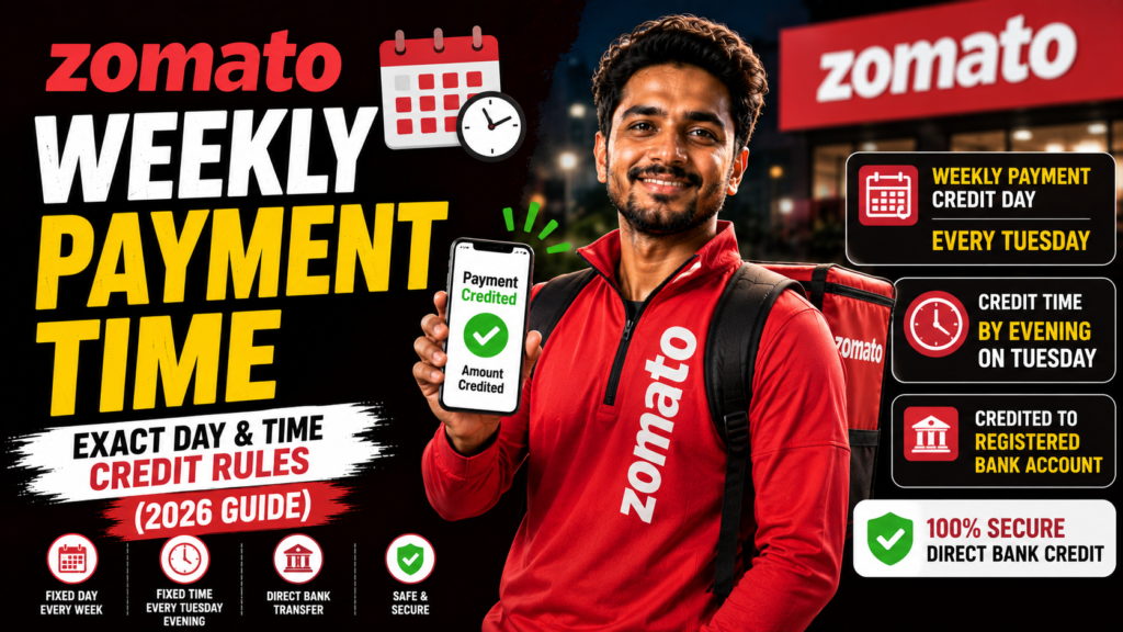 Zomato Weekly Payment Time