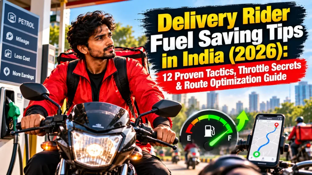 Delivery Rider Fuel Saving Tips in India (2026): 12 Proven Tactics, Throttle Secrets & Route Optimization Guide