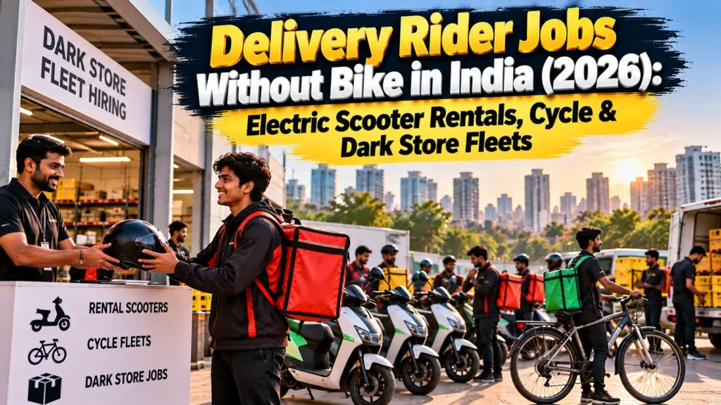 Delivery Rider Jobs Without Bike