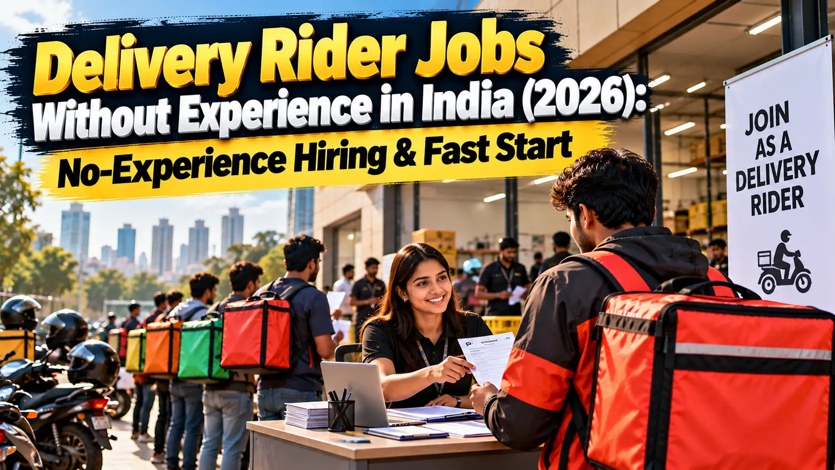 Delivery Rider Jobs Without Experience in India (2026): No-Experience ...