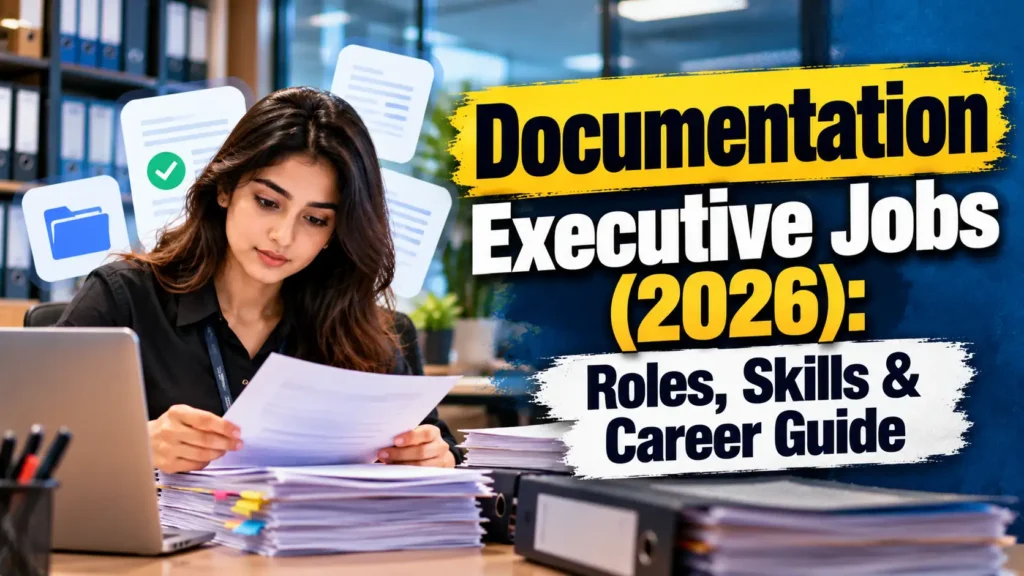 Documentation Executive Jobs (2026): Roles, Skills & Career Guide